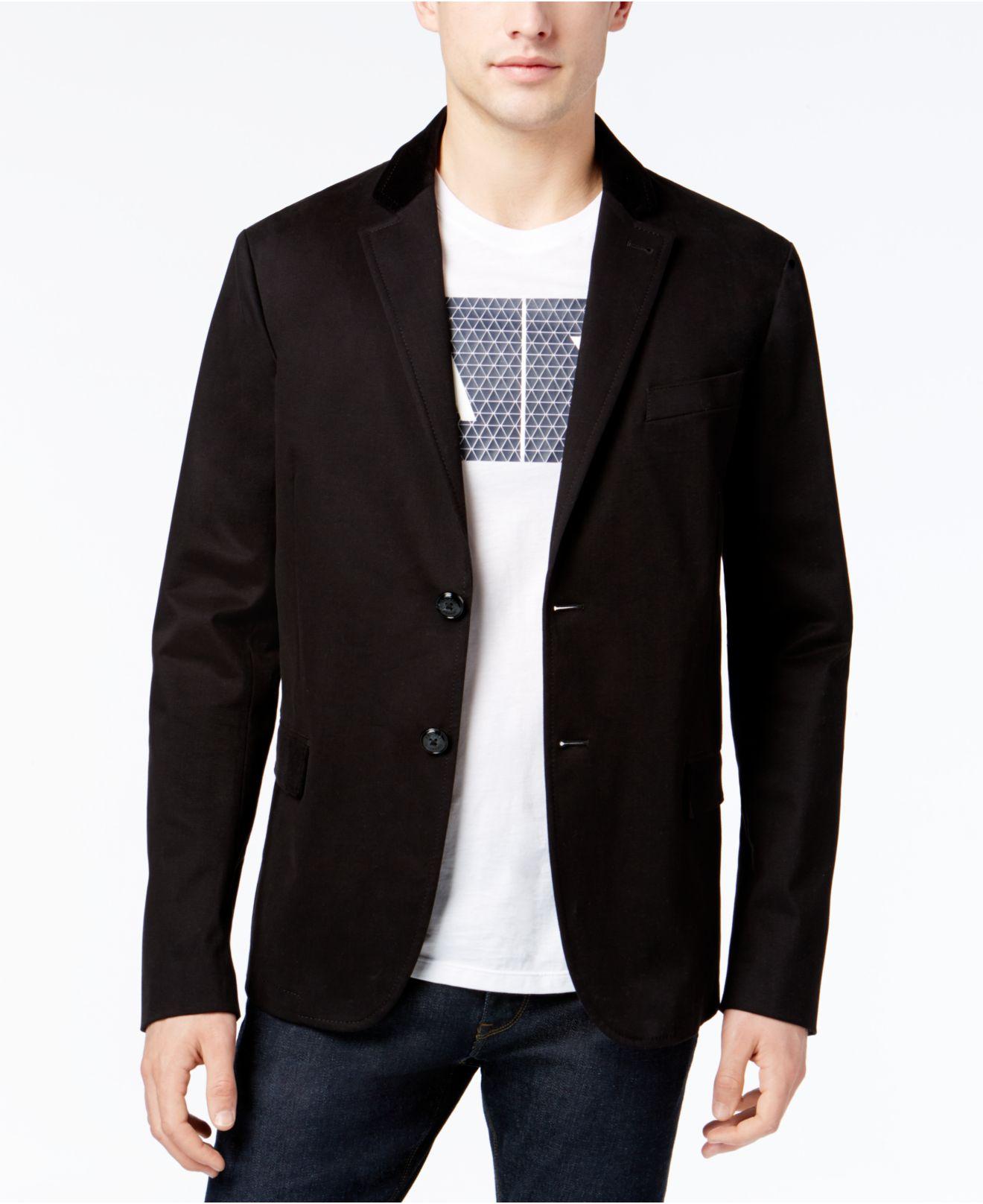 Armani exchange Men's Blazer in Black for Men Lyst